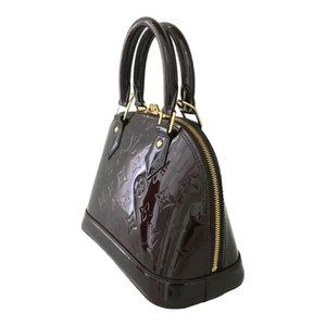 AUTHENTIC Louis Vuitton Alma BB Vernis Amarante PREOWNED (WBA891) – Jj's  Closet, LLC